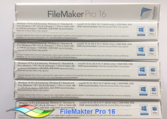 China Original Filemaker pro Windows do pacote 100% de FileMaker pro 16 Upg FPP do software fornecedor