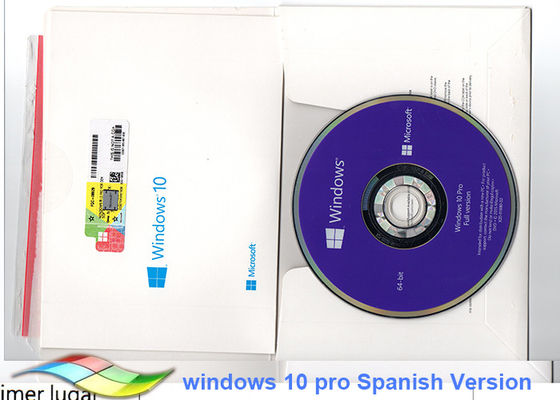 China Versão do espanhol dos sistemas do bocado da etiqueta 64 do OEM de Microsoft Windows 10 pro fornecedor