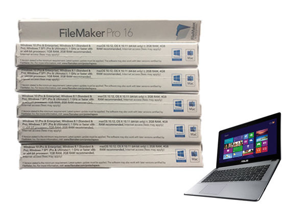 China O software pro 16 genuíno de FileMaker do original de 100% em linha ativa Filemaker pro Windows 7 fornecedor