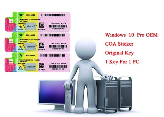 China 32 chave do original da etiqueta 100% do COA dos sistemas Windows 10 do bocado 64bit pro de Microsoft fornecedor