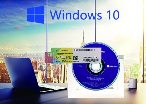 China Versão completa Windows 10 pro sistemas genuínos da chave 64Bit do produto da etiqueta do COA fornecedor
