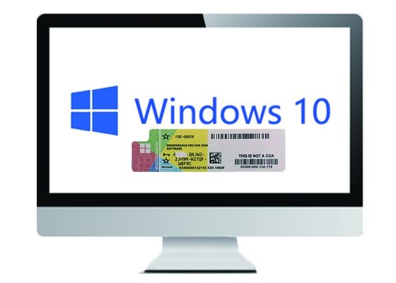 China Idioma alemão 64bit da etiqueta do COA da licença de Microsoft Windows 10 pro fornecedor
