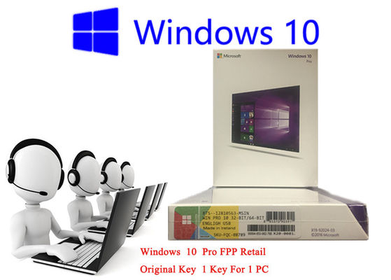 China 32bit/64bit Windows 10 FPP vendem a varejo a ativação em linha de USB do PC internacional coreano 3,0 da caixa fornecedor