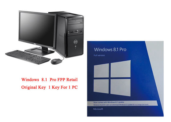 China Software de 64 bocados de Microsoft Windows 8,1 completos da versão do PC o pro em linha ativa fornecedor