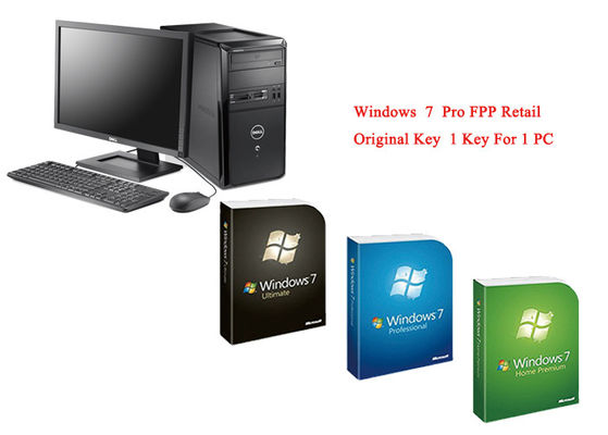 China O Pro Pack de Microsoft Windows 7 em linha ativa o retalho genuíno customizável de FQC FPP fornecedor