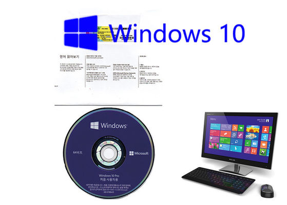 China Língua coreana do software da licença da etiqueta 64Bit do OEM de Microsoft Windows 10 ativação completa da versão da pro em linha fornecedor