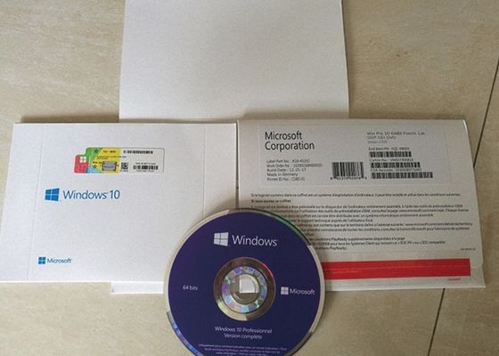 China Software 64BIT da etiqueta do OEM de Windows 10 franceses da versão pro para a chave do original do PC fornecedor
