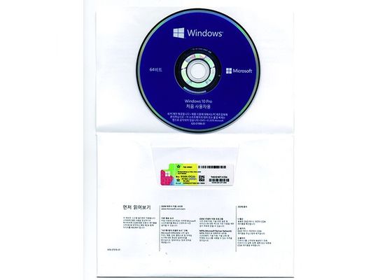 China Multi etiqueta DVD do Oem de MS Windows 10 pro 64bit Dvd da língua para o negócio fornecedor