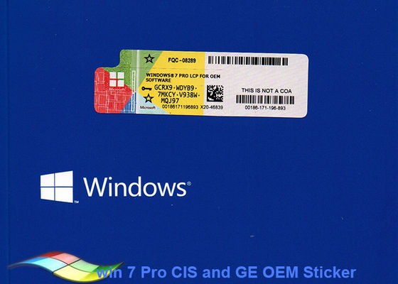 China Bocado chave do profissional 64 de Windows 7 do produto para a chave do produto dos PCes/computador da tabuleta fornecedor