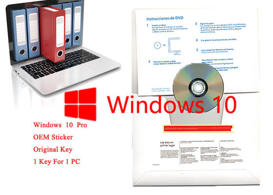 China 32/64 etiqueta do OEM de Windows 10 do bocado de software informático profissional da pro com chave do produto fornecedor