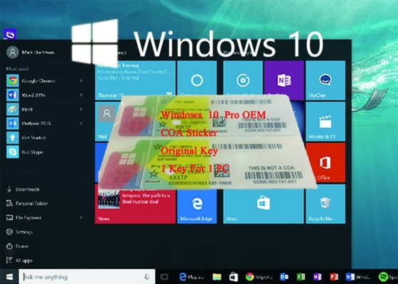 China Etiqueta chave do produto genuíno de Windows 10 da etiqueta da licença do Coa da licença da chave do OEM fornecedor